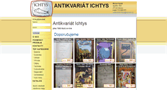 Desktop Screenshot of antikvariat-ichtys.cz
